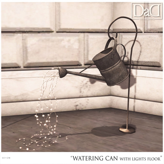 Rustic Garden Watering Can floor