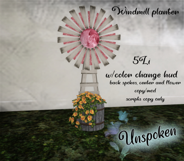Unspoken - Windmill Planter (Boxed)