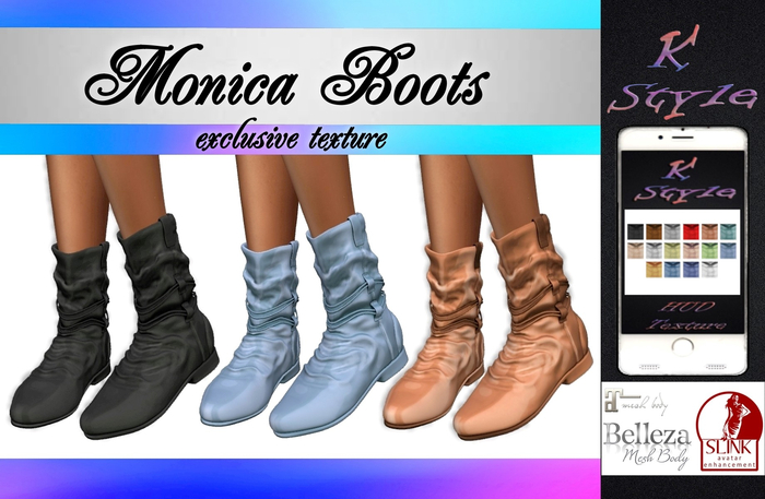 [K-Style] MONICA BOOTS MAIT-BELL-SLINK