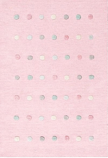 [Happy Panda] Area Rug (boxed) - Pink Dots