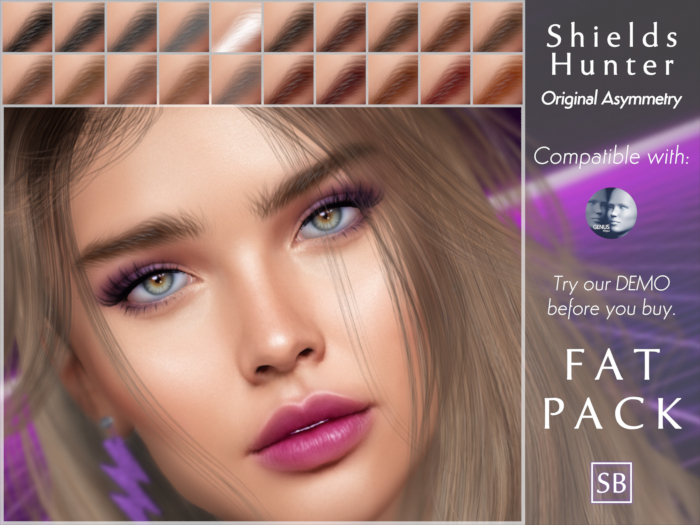 Eyebrows, Genus: ShieldsHunter.OriginalAsymmetry:Fatpack