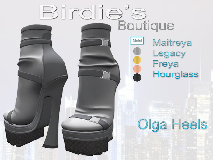 Birdie's Boutique - Olga Heels Gray