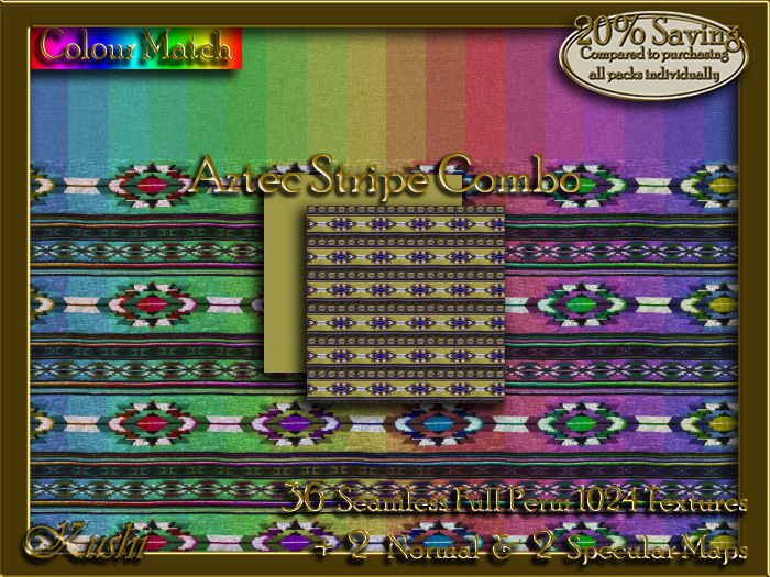 Aztec Stripe Combo Textures
