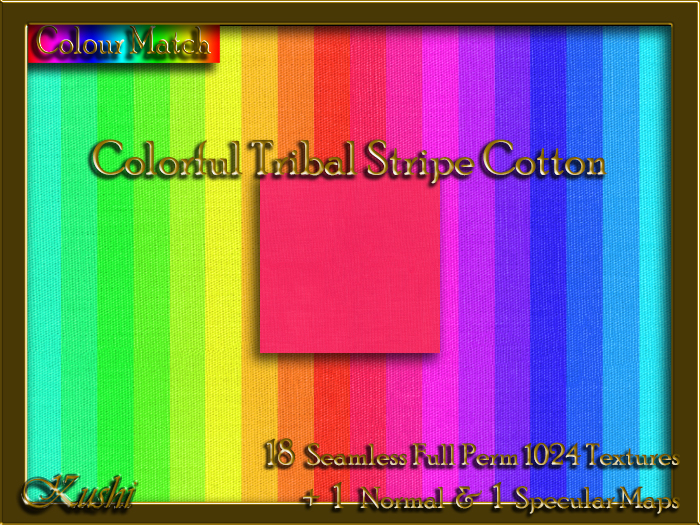 Colorful Tribal Stripe Cotton Solids Textures