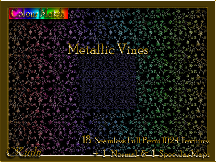 Metallic Vines Textures 