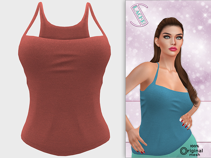-Slackr :: Teri Tank {Coral}