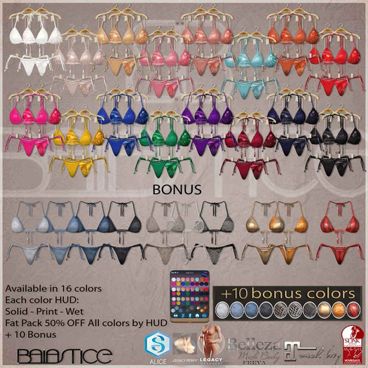 Baiastice_Csaba Bikini-All Colors+10 Bonus