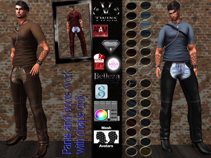 V-Twins Biker - Ranchero MALE  Casual for  Adam, Aesthetic, Slink, Belleza, Signature Gianni and TMP