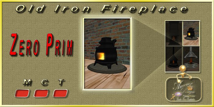 Fireplace Old Iron ZP-7112