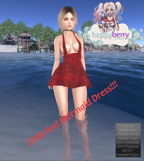 !!!HB Red Mermaid Dress!!!