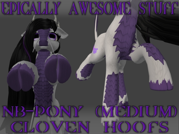 ~EAS~ NB pony (MEDIUM) cloven hoofs