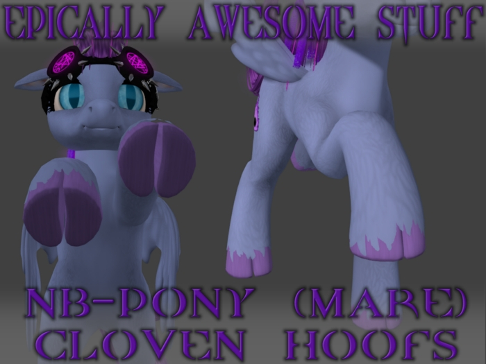 ~EAS~ NB pony (MARE) cloven hoofs