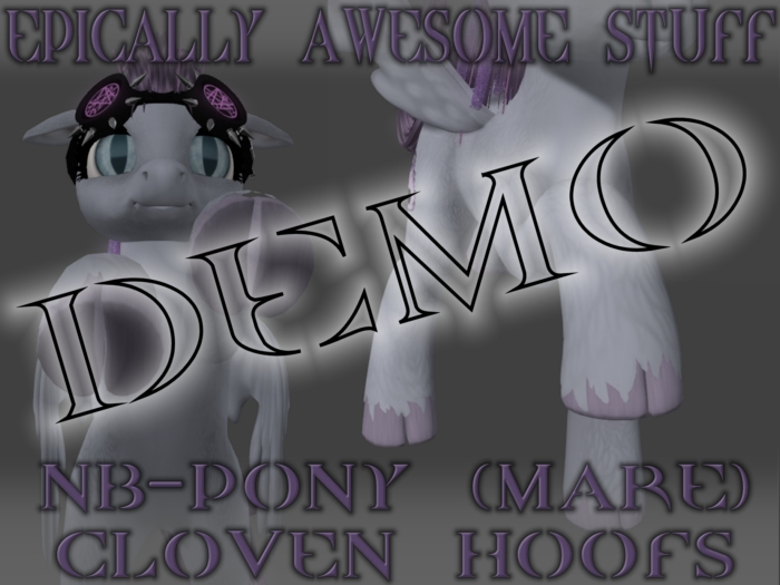 ~EAS~ NB pony (MARE) cloven hoofs  <DEMO>