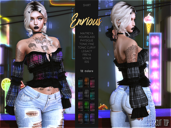 Envious - Papercut Top
