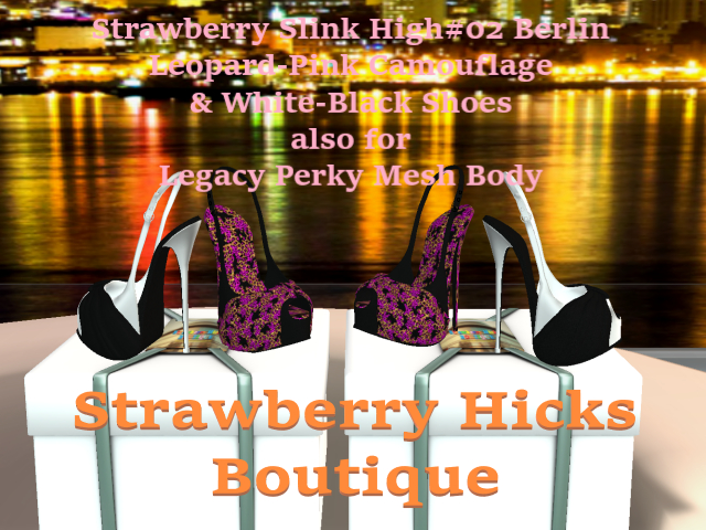 Strawberry SlinkHigh#02-Berlin-Leopard-Pink Camouflage