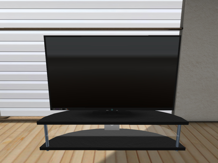 >_BASH Glass Round TV Stand BOX