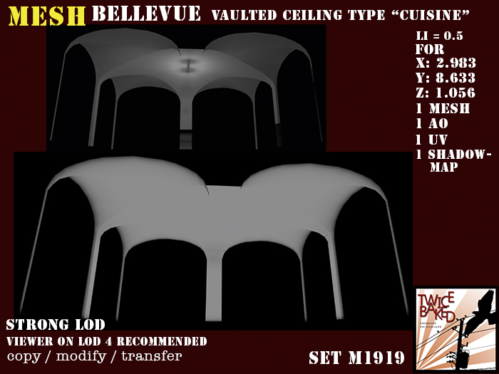 "TB" BV vaulted ceiling type "Cuisine" M1919