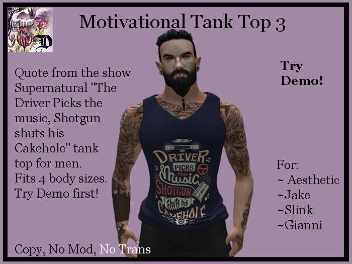 Mens MOT3 Tank Top (ADD ME)