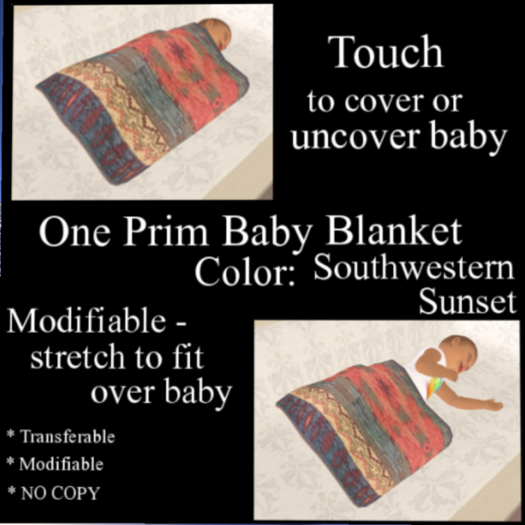 Southwestern Sunset Baby Blanket [boxed]