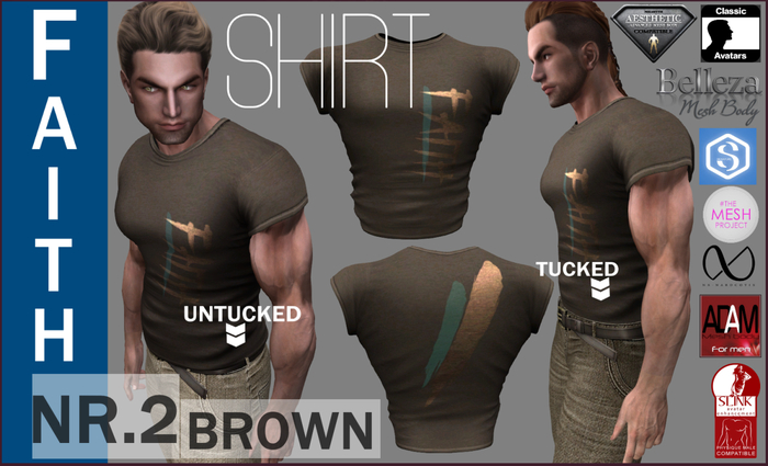 EMS- FAITH 2 SHIRT -BROWN