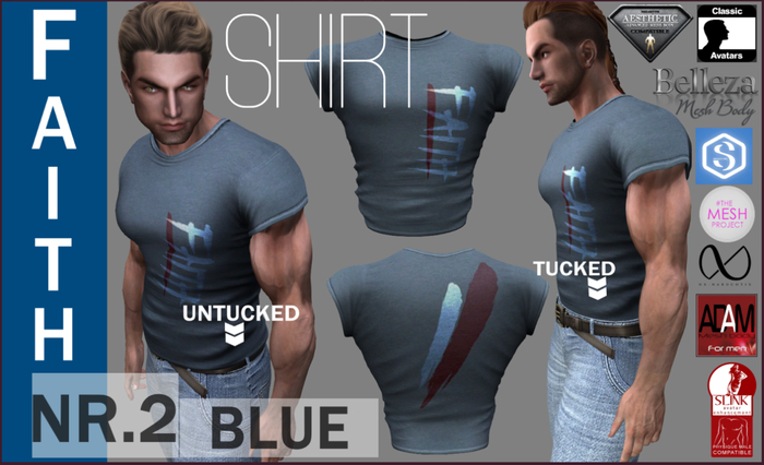 EMS- FAITH 2 SHIRT -BLUE