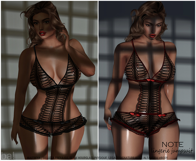 ba!DeSiGn NOTE Lingerie Jumpsuit 15 cOLORS.
