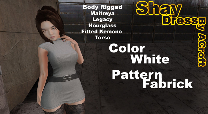 [ACroft] Shay [White Fabric]