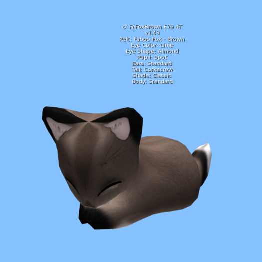 Stray Cats Unborn Kitten - FaFoxBrown E79 4T (M)