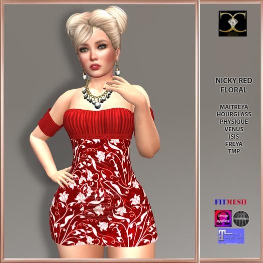 NICKY RED FLORAL