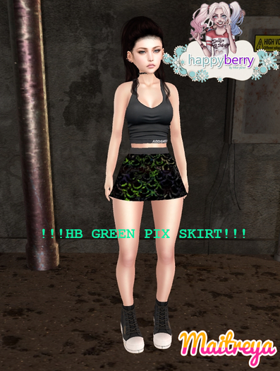 !!!HB Green Pix Skirt!!!