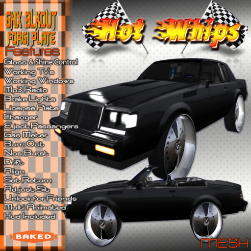 {HW} GNX FORGI PLATE (boxed)
