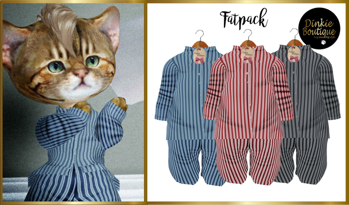 *DB* DINKIES PJ CLASSIC STRIPES *FATPACK*