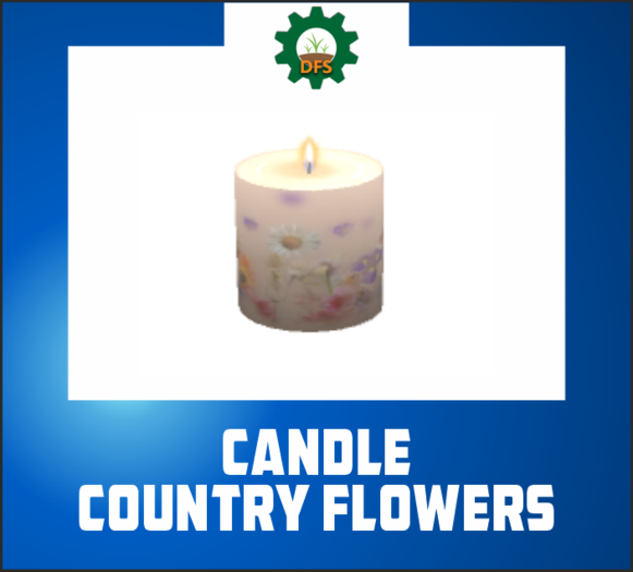 DFS CANDLE COUNTRY FLOWERS (texture)
