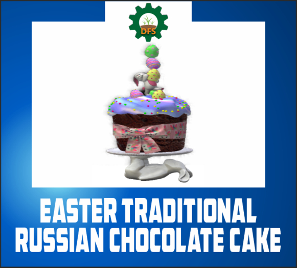 DFS EASTER TRADITIONAL RUSSIAN CHOCOLATE CAKE (texture)