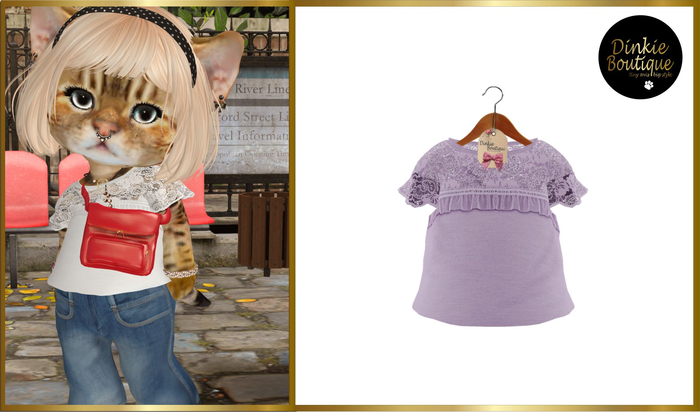 *DB* DINKIES MICHELLE TOP * lilac