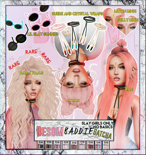 *Besom~Lil Baddie Sunnies Lilac #26