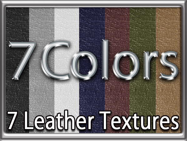 Zoy Texture [ Leather Wrinkle Shiny ] Seamless - 7 Colors