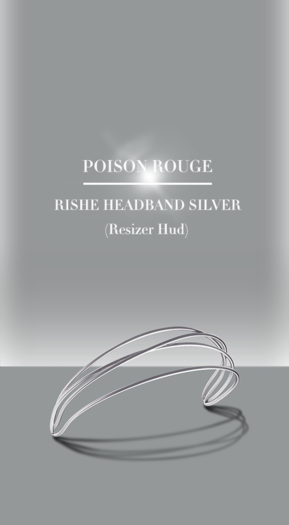 POISON ROUGE Rishe Headband - Silver