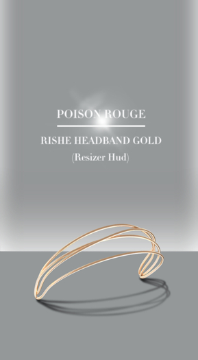 POISON ROUGE Rishe Headband - Gold