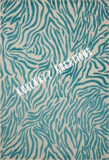{ KoolKatz Kreations } Rug (boxed )- Aloha Teal