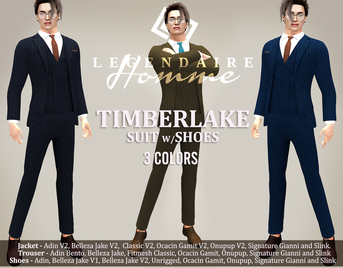 Legendaire Homme - Timberlake Suit w/ Shoes