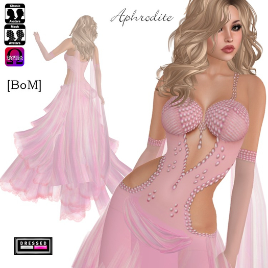 ::DBL:: Aphrodite Gown Pink Rose ~ [BoM] & Omega