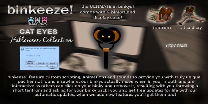 [b!] - halloween cat eyes binky box