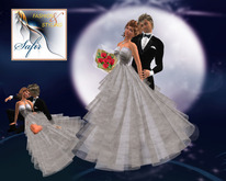 Fashion&Styling Silver Wedding Dress