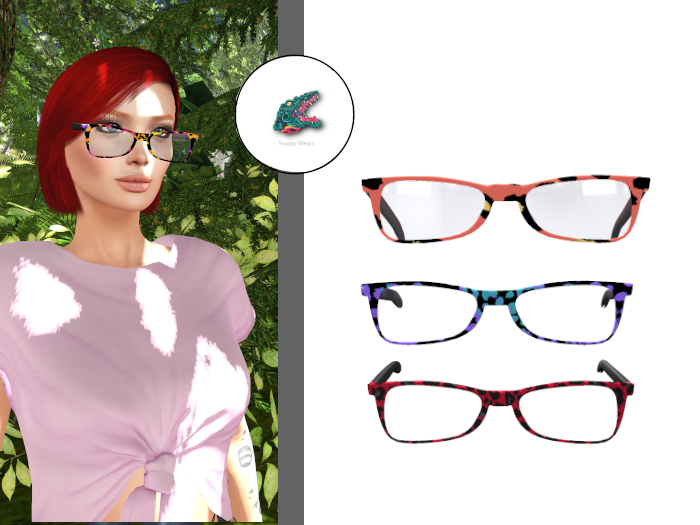 Snappy \\ Leopard Glasses