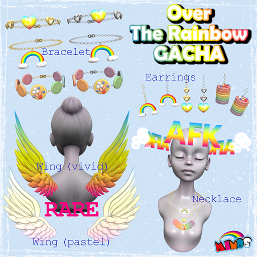 [MINDS] Over The Rainbow Gacha / Wing (vivid) BOX RARE