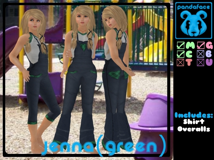 *PandaFace* Jenna (Green)