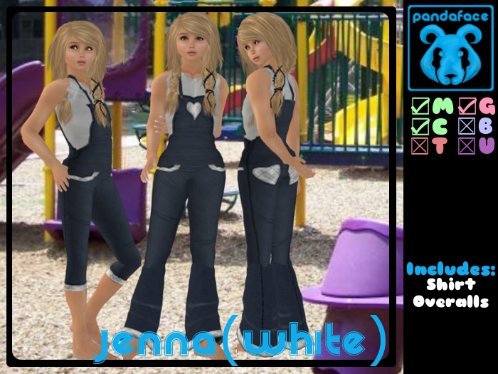 *PandaFace* Jenna (White)