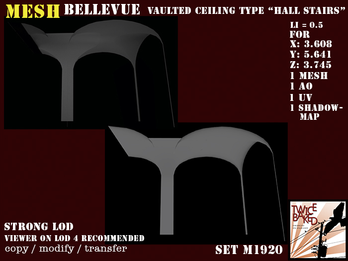 "TB" BV vaulted ceiling type "hall stairs" M1920