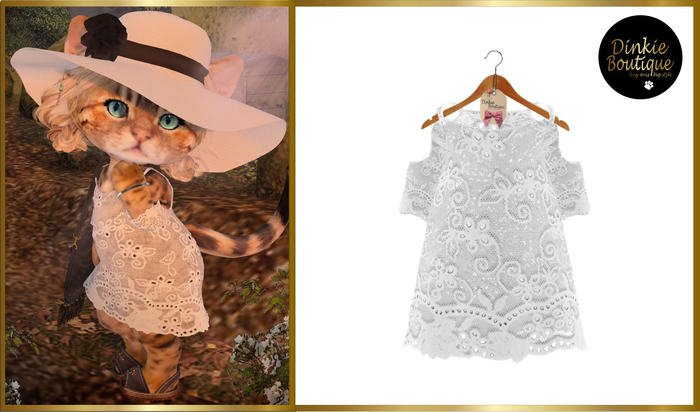 *DB* DINKIES LANA DRESS white